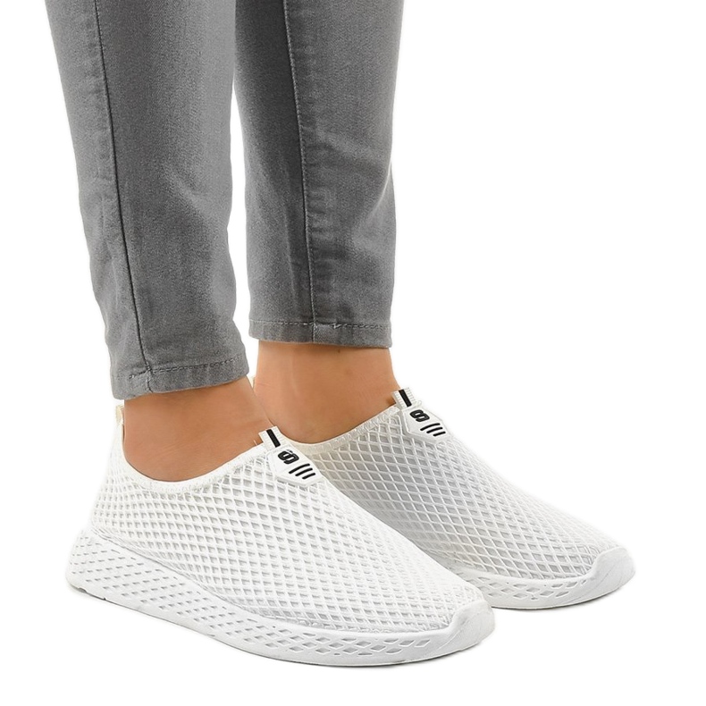 Zapatillas deportivas de mujer blancas SJ1890-3 blanco