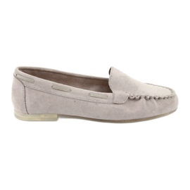 Mocasines de ante gris para mujer Sergio Leone 722