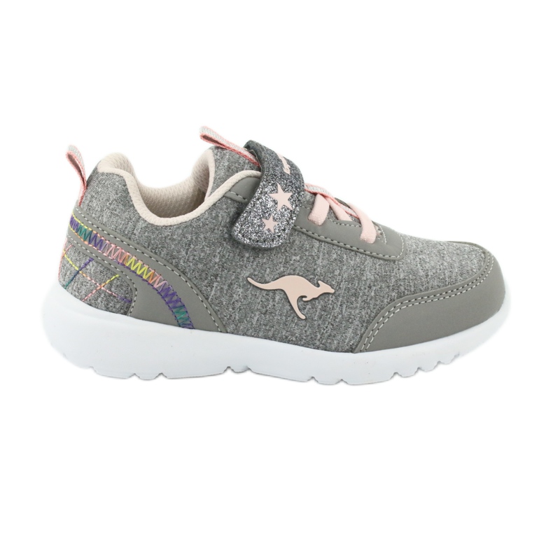 Kangaroos 02051 zapatos deportivos grises/rosados ​​para niños