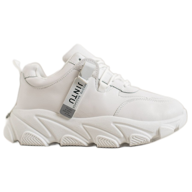 Bella Paris Zapatillas blancas con cordones blanco