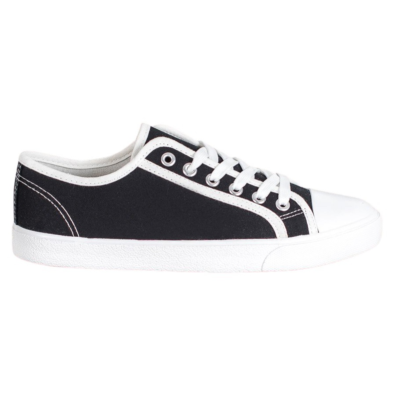 SHELOVET Zapatillas Negras blanco negro