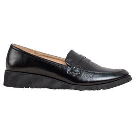 Goodin Mocasines de cuña negros