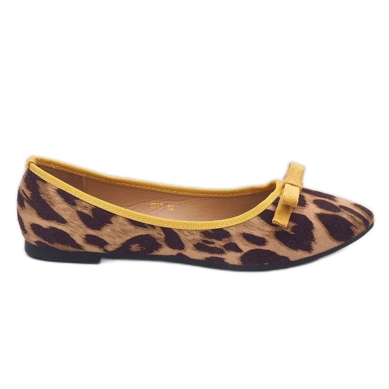 Mocasines de leopardo bailarinas HH17 marrón Mocasines de leopardo bailarinas HH17 marrón