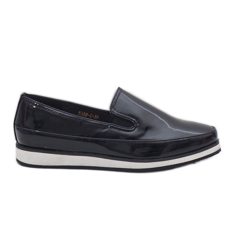 Zapato cuña negro 5388-2