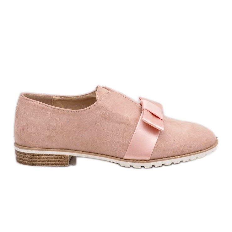 Zapatos sin cordones rosas con lazo 1284-20 rosado Zapatos sin cordones rosas con lazo 1284-20 rosado