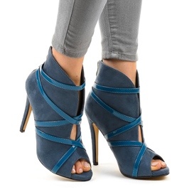Tacones altos ante azul SY-20