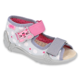 Calzado infantil befado amarillo 342P009 rosa gris