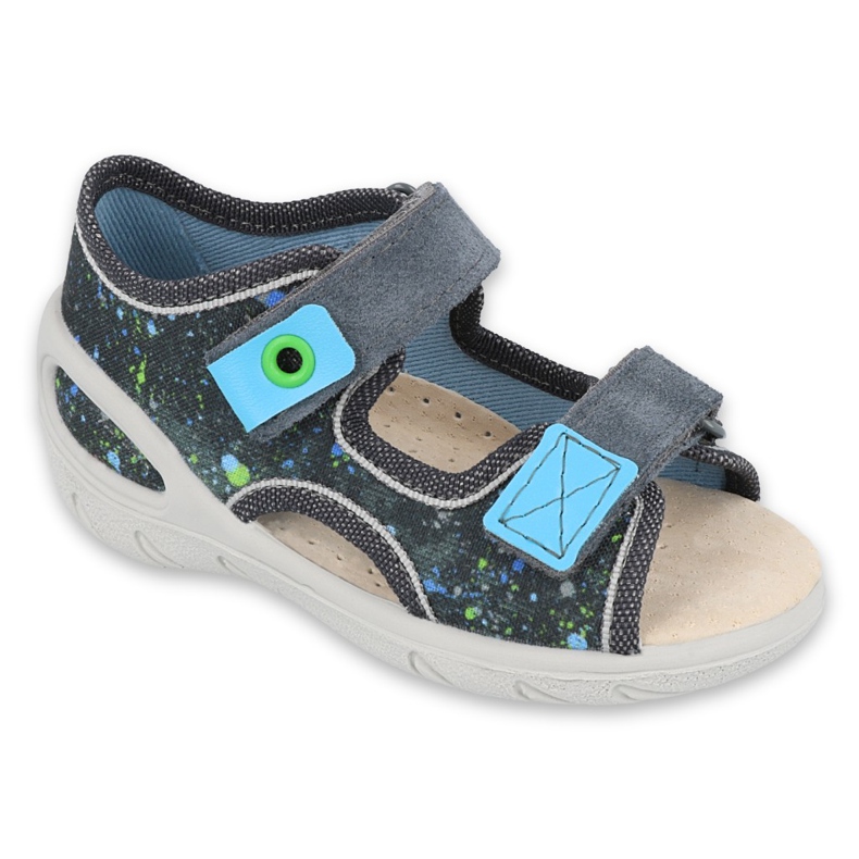 Calzado infantil befado pu 065P127 azul gris multicolor Calzado infantil befado pu 065P127 azul gris multicolor