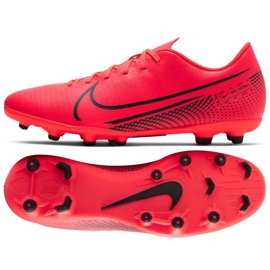 Zapatillas de fútbol Nike Mercurial Vapor 13 Club Fg Mg M AT7968-606 multicolor naranjas y rojos