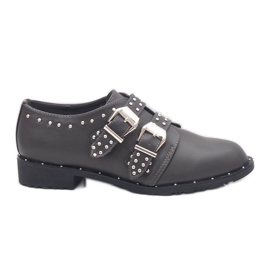 Zapatos grises con tachuelas L89-47
