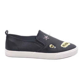 Zapatillas negras con estampados G82-1 negro