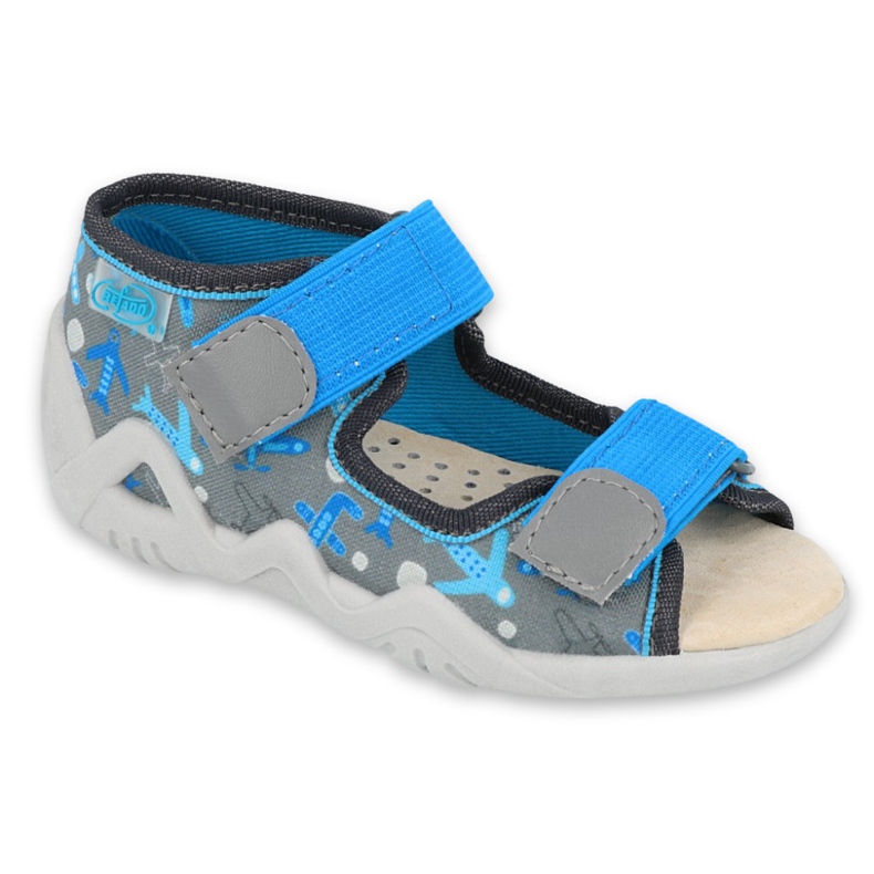 Calzado infantil befado amarillo 350P007 azul gris