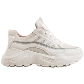 SHELOVET Zapatillas con estilo blanco