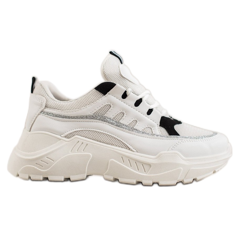 SHELOVET Zapatillas con estilo blanco