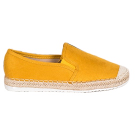 Goodin Alpargatas de ante amarillo