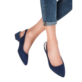 Goodin Zapatos de tacón con tacón descubierto azul Goodin Zapatos de tacón con tacón descubierto azul