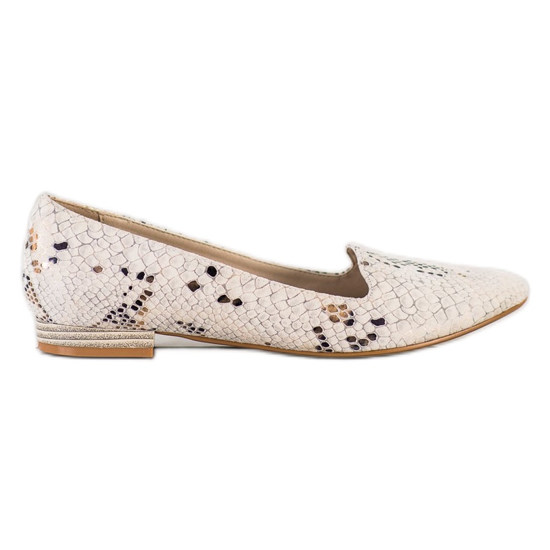 Goodin Bailarina Estampado Serpiente beige