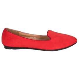 Clowse Señores de gamuza clásicos rojo