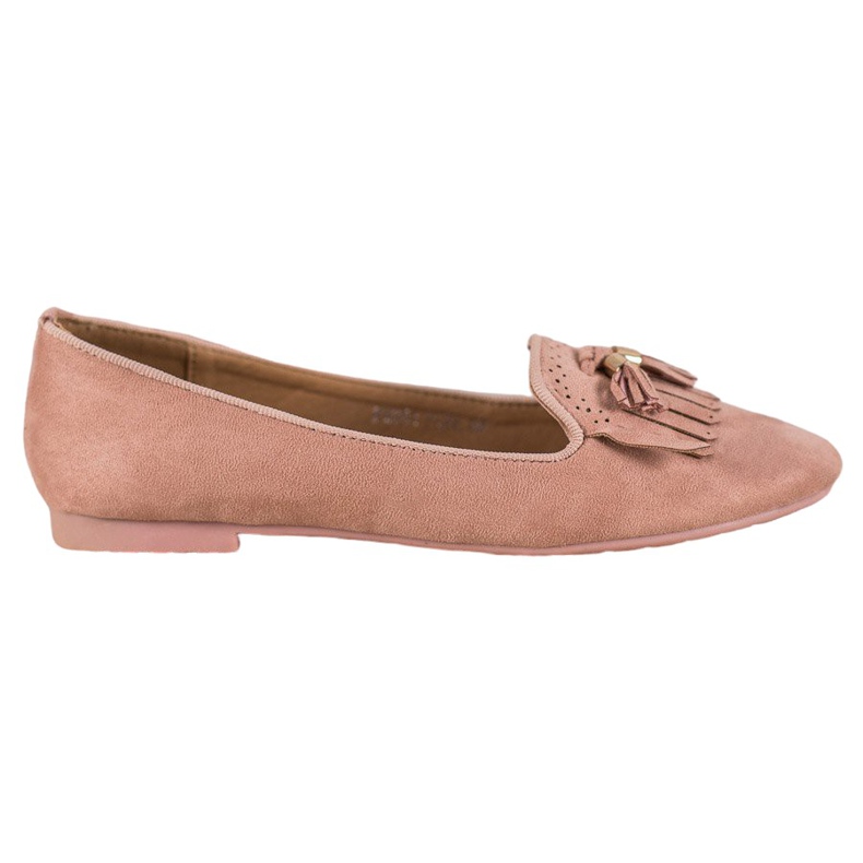 Fama Señores de ante con flecos rosado Fama Señores de ante con flecos rosado