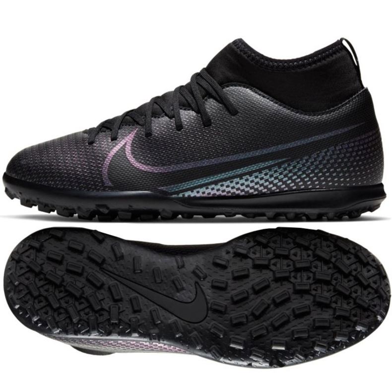 Zapatillas de fútbol Nike Mercurial Superfly 7 Club Tf Jr AT8156-010 multicolor negro Zapatillas de fútbol Nike Mercurial Superfly 7 Club Tf Jr AT8156-010 multicolor negro