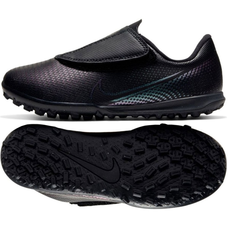 Zapatillas de fútbol Nike Mercurial Vapor 13 Club Tf Ps (V) Jr AT8178-010 multicolor negro