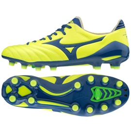 Botas de fútbol Mizuno Morelia Neo Ii Md M P1GA205325 multicolor amarillos