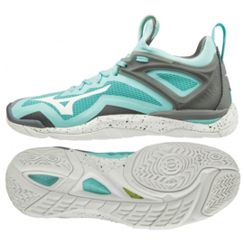 Zapatillas de balonmano Mizuno Wave Mirage 3 W X1GB195001 azul multicolor Zapatillas de balonmano Mizuno Wave Mirage 3 W X1GB195001 azul multicolor