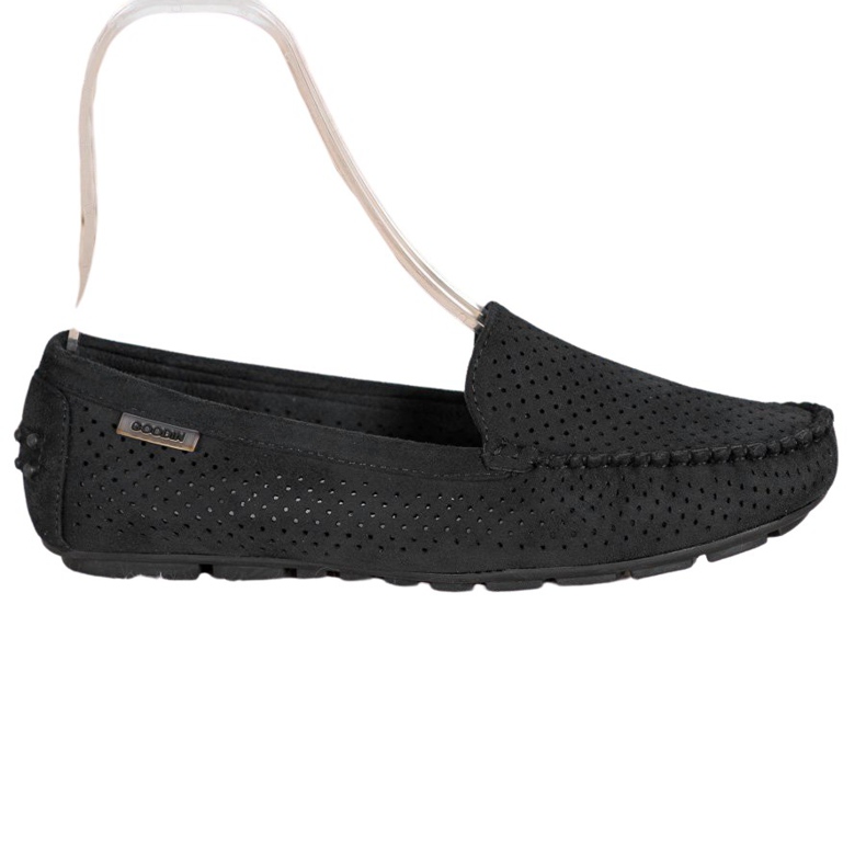 Goodin Mocasines calados con ante negro Goodin Mocasines calados con ante negro