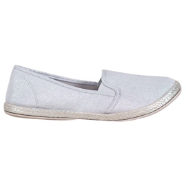 SHELOVET Zapatos cómodos sin cordones gris