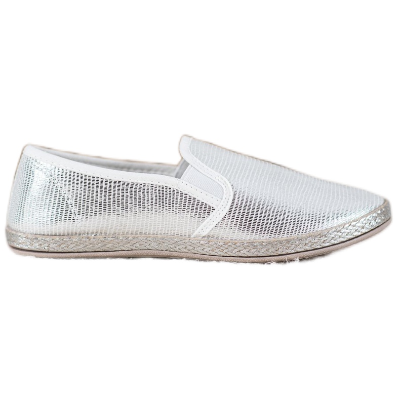 SHELOVET Zapatos brillantes sin cordones gris