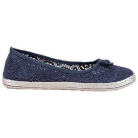 SHELOVET Bailarinas caladas azul SHELOVET Bailarinas caladas azul