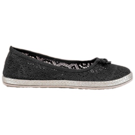 SHELOVET Bailarinas caladas negro