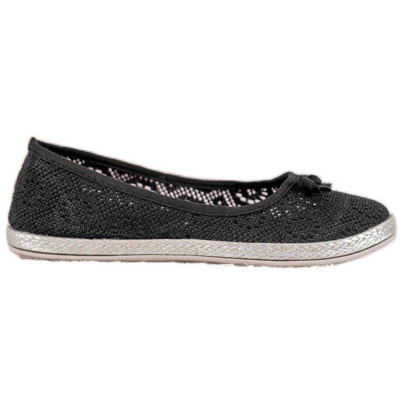 SHELOVET Bailarinas caladas negro