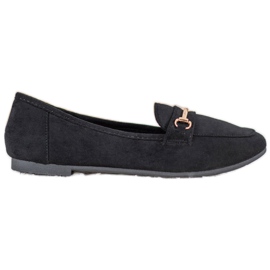 Bestelle Mocasines elegantes con adorno negro