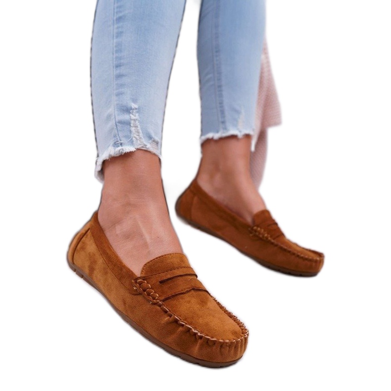 SEA Mocasines camel para mujer T348 marrón