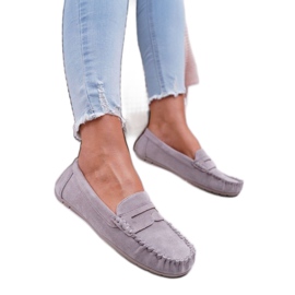 SEA Mocasines de mujer gris T348