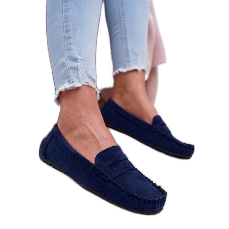 SEA Mocasines mujer azul marino T348