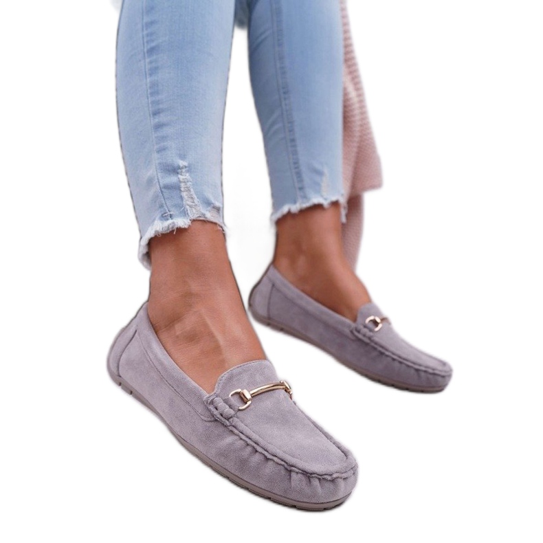 SEA Mocasines de mujer gris T350