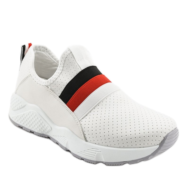 Zapatillas deportivas blancas sin cordones NB256P-1 blanco Zapatillas deportivas blancas sin cordones NB256P-1 blanco