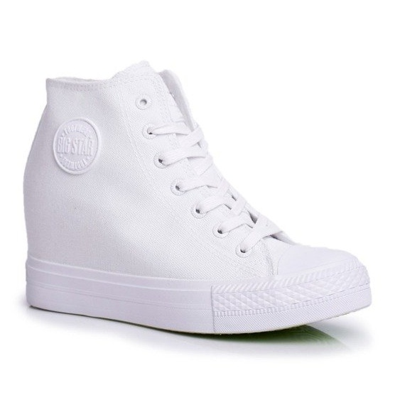 Zapatillas blancas en la plataforma Big Star FF274A192 blanco