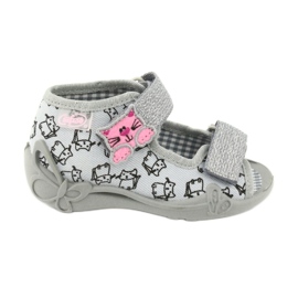 Calzado infantil befado 242P102 rosado plata gris