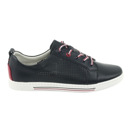 Zapatos deportivos de piel FILIPPO DP008 rojo azul marino Zapatos deportivos de piel FILIPPO DP008 rojo azul marino