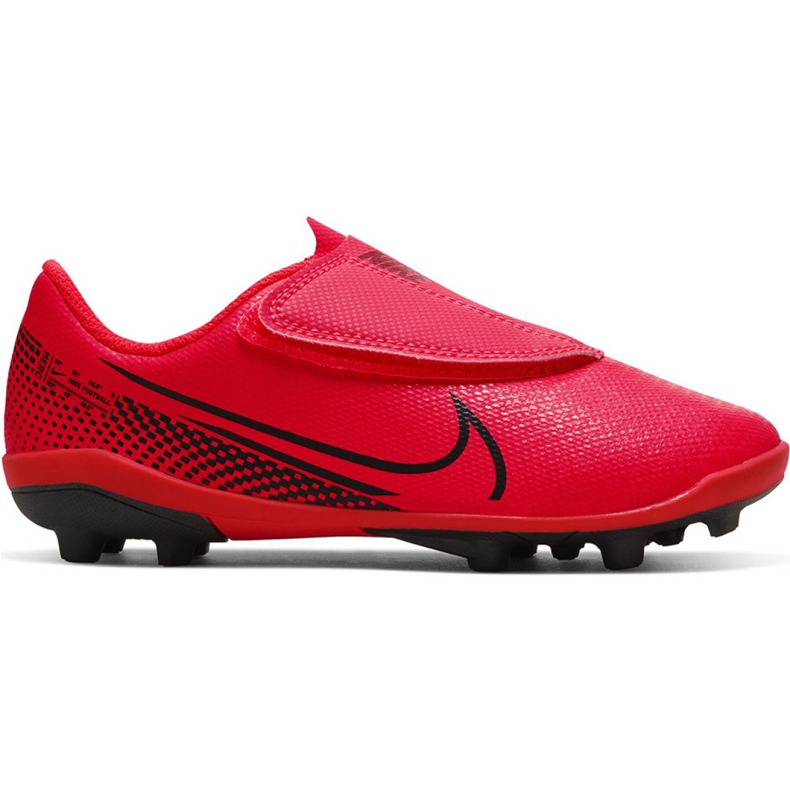 Zapatos de fútbol Nike Mercurial Vapor 13 Club Mg PS (V) Jr AT8162-606 multicolor rojo Zapatos de fútbol Nike Mercurial Vapor 13 Club Mg PS (V) Jr AT8162-606 multicolor rojo