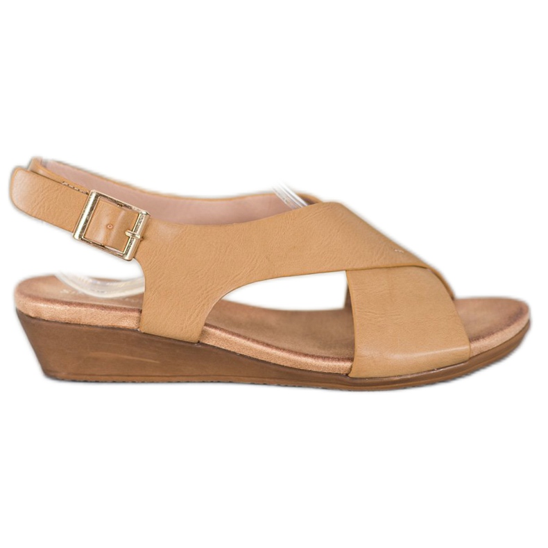 Small Swan Cómodas sandalias beige