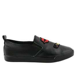 Deportivas negras con estampados G1202A-3 negro Deportivas negras con estampados G1202A-3 negro