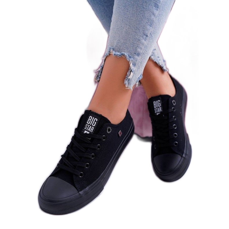 Zapatillas de mujer negras Big Star AA274009 negro