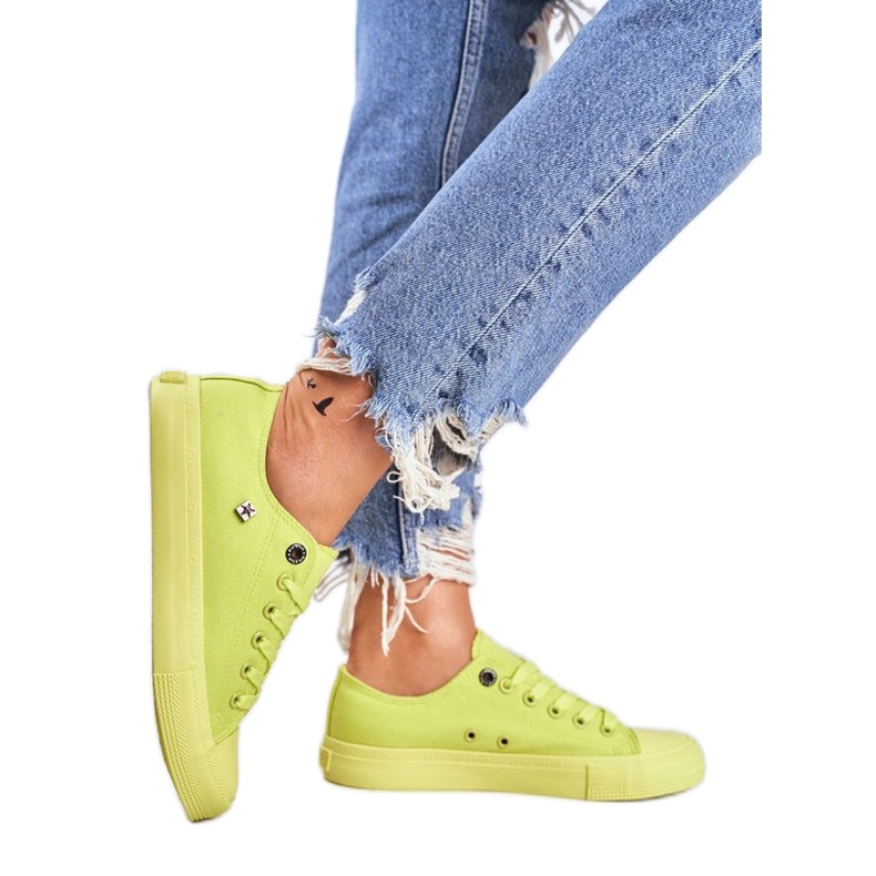 Zapatillas de mujer amarillas Big Star AA274012 amarillo