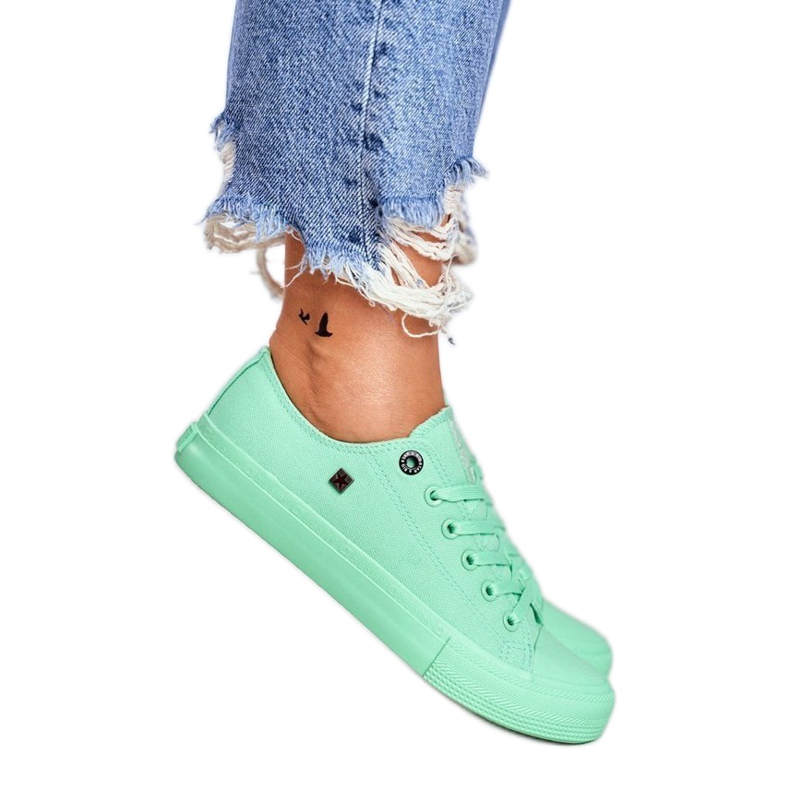Zapatillas de mujer verdes Big Star AA274030