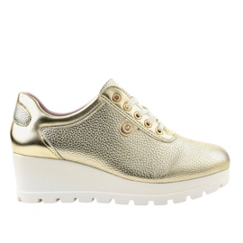 Zapatos deportivos Golden Trendy con cuña JFL662-2 dorado