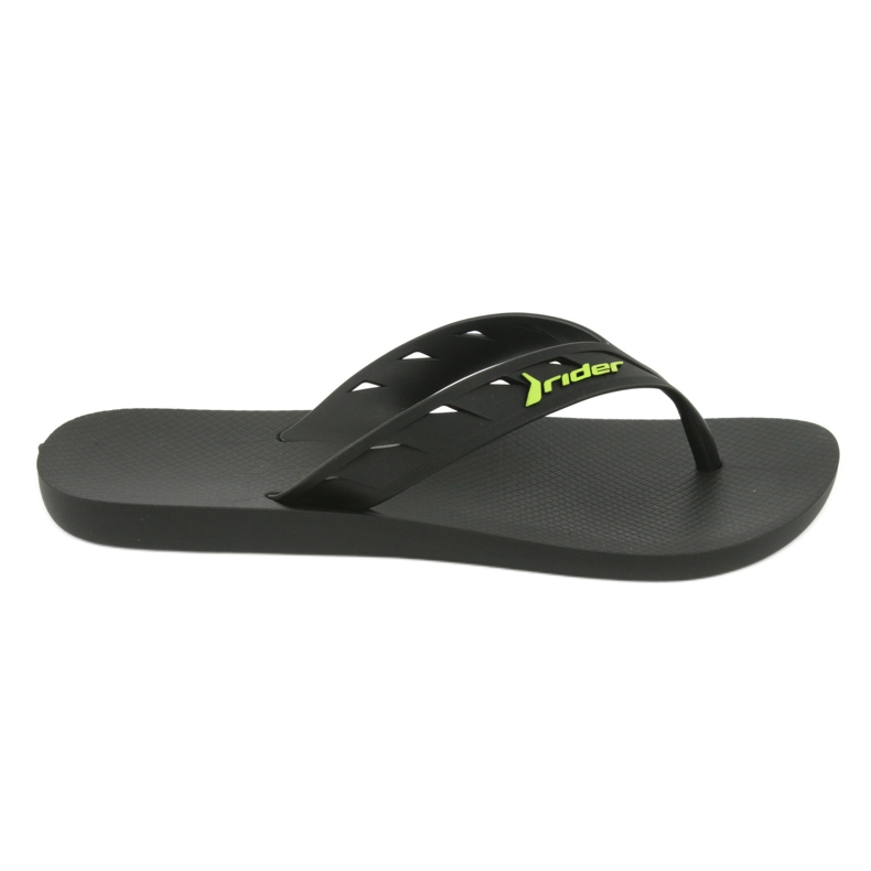 Flip-Flops de hombres negros y verdes Rider 11573